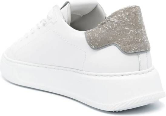 Philippe Model Paris Temple leren sneakers Wit