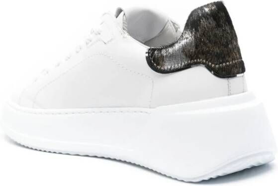 Philippe Model Paris Temple leren sneakers Wit