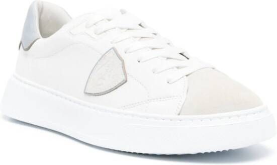 Philippe Model Paris Temple leren sneakers Wit