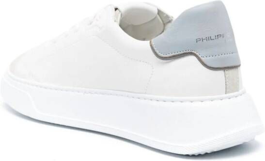 Philippe Model Paris Temple leren sneakers Wit