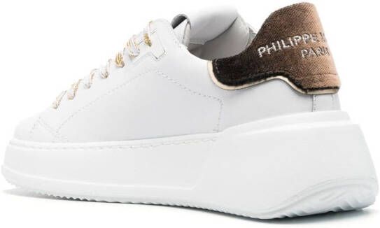 Philippe Model Paris Temple low-top sneakers Wit