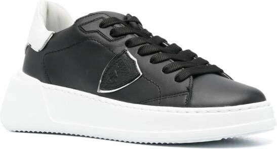 Philippe Model Paris Temple low-top sneakers Zwart