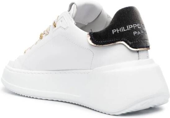 Philippe Model Paris Tres Temple low-top sneakers Wit