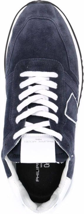 Philippe Model Paris Tropez 2.1 suède sneakers Blauw