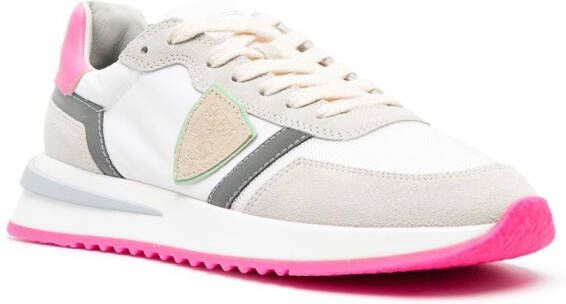 Philippe Model Paris Tropez 2.1 suède sneakers Wit