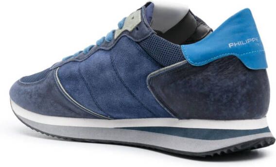 Philippe Model Paris TRPX suède sneakers Blauw