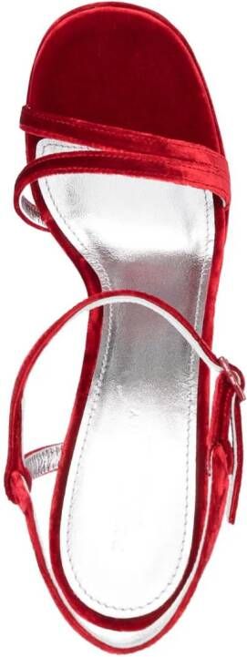 Philosophy Di Lorenzo Serafini Sandalen met fluwelen afwerking Rood