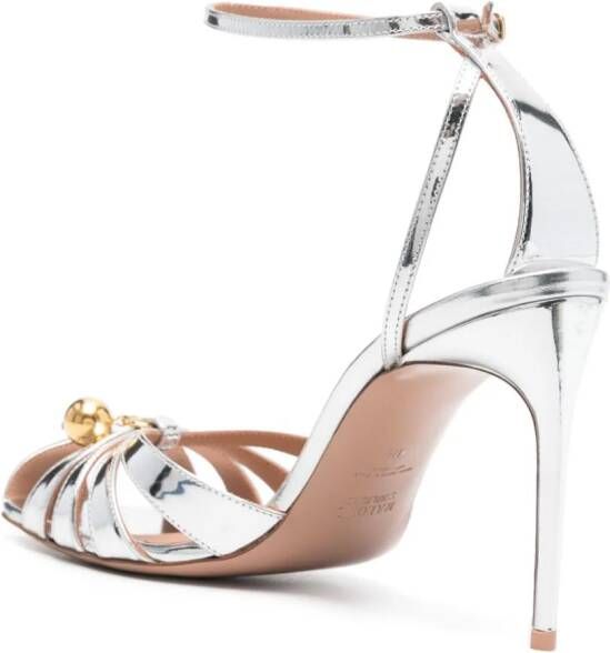 Philosophy Di Lorenzo Serafini x Malone Souliers Azzura 110mm sandals Zilver