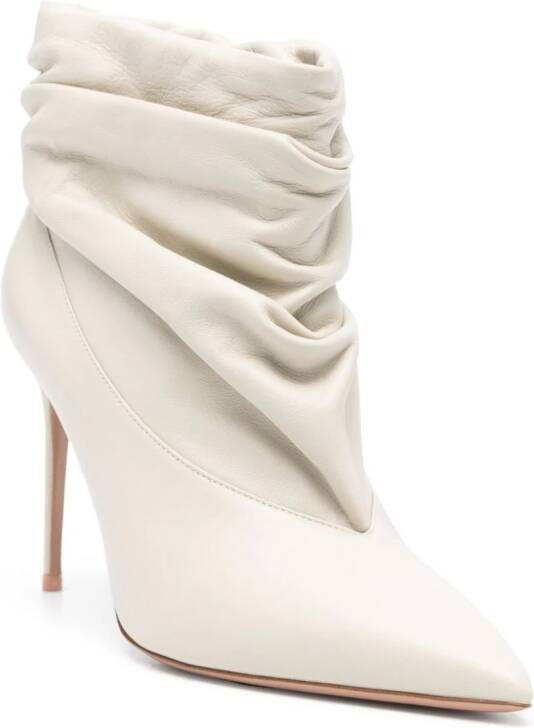 Philosophy Di Lorenzo Serafini x Malone Souliers Francesca 100mm boots Beige