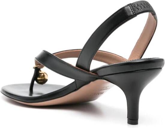 Philosophy Di Lorenzo Serafini x Malone Souliers Lucie 65mm leather sandals Zwart