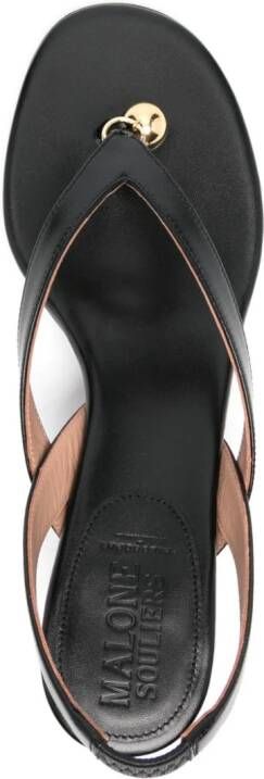 Philosophy Di Lorenzo Serafini x Malone Souliers Lucie 65mm leather sandals Zwart