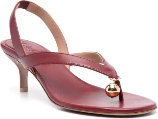 Philosophy Di Lorenzo Serafini x Malone Souliers Lucie 70 leren sandalen Rood