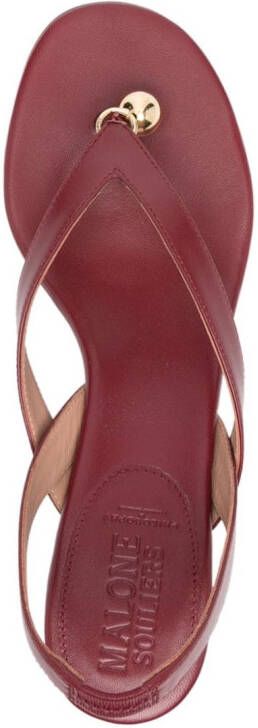 Philosophy Di Lorenzo Serafini x Malone Souliers Lucie 70mm leather sandals Rood