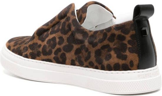 Pierre Hardy Baskets Slider suède sneakers Bruin