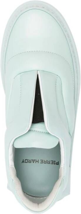 Pierre Hardy Skate Cubix leren sneakers Groen