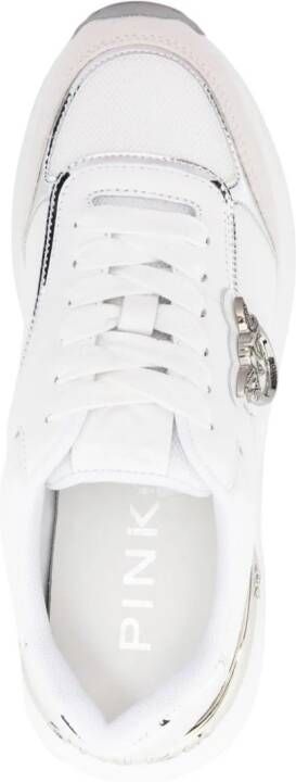 PINKO Love Birds leren sneakers Wit