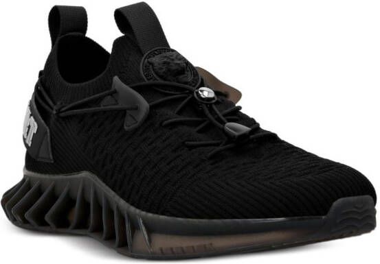 Plein Sport Runner gebreide sneakers Zwart