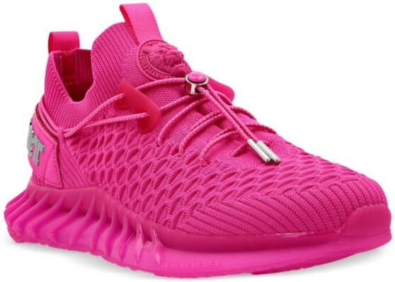 Plein Sport Runner sneakers met logoplakkaat Roze