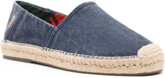 Polo Ralph Lauren Cevio canvas espadrilles Blauw