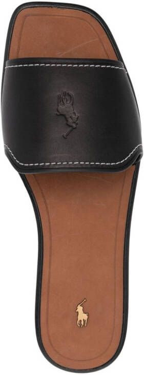Polo Ralph Lauren Leren sandalen Zwart