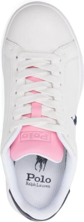 Polo Ralph Lauren Heritage Court II leren sneakers Wit
