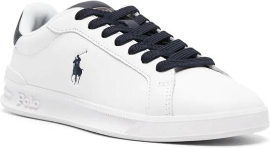 Polo Ralph Lauren Heritage Court II leren sneakers Wit