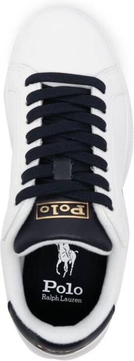 Polo Ralph Lauren Heritage Court II leren sneakers Wit