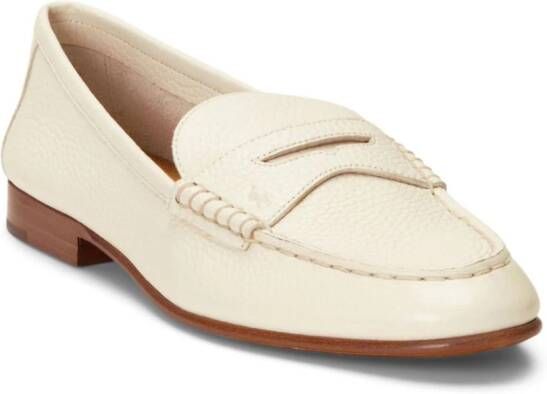 Polo Ralph Lauren Leren penny loafers Beige