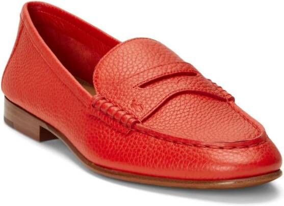 Polo Ralph Lauren Leren penny loafers Rood
