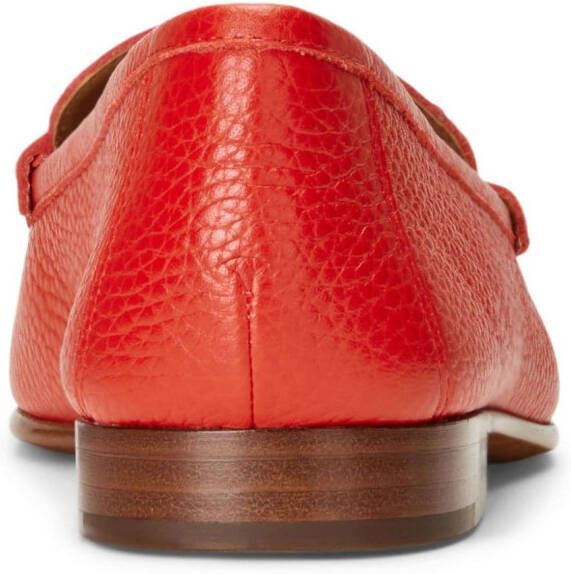 Polo Ralph Lauren Leren penny loafers Rood