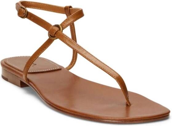 Polo Ralph Lauren Leren sandalen Bruin