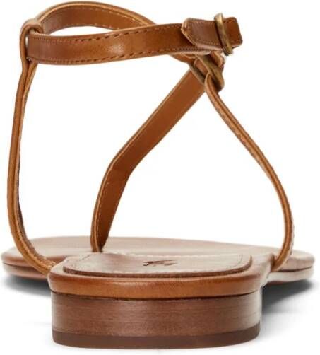 Polo Ralph Lauren Leren sandalen Bruin