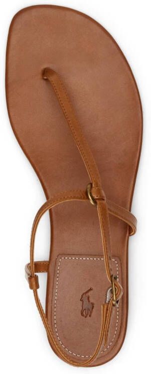 Polo Ralph Lauren Leren sandalen Bruin