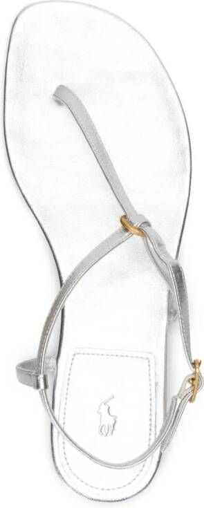 Polo Ralph Lauren Leren sandalen Zilver