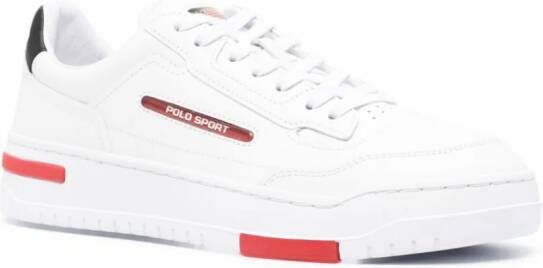 Polo Ralph Lauren Leren sneakers met logopatch Wit