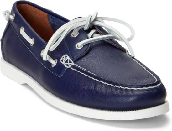 Polo Ralph Lauren Merton leren bootschoenen Blauw