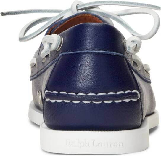 Polo Ralph Lauren Merton leren bootschoenen Blauw