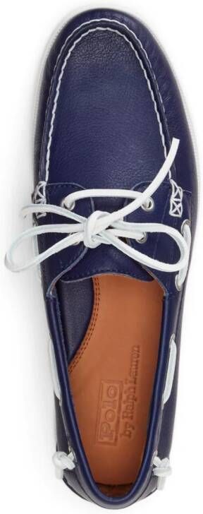 Polo Ralph Lauren Merton leren bootschoenen Blauw