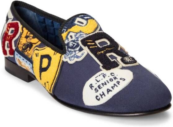 Polo Ralph Lauren Paxton loafers met logopatch Blauw