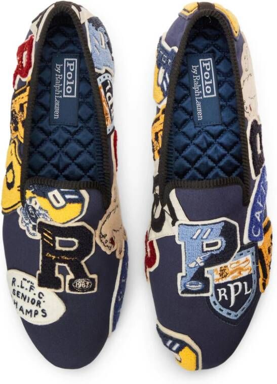 Polo Ralph Lauren Paxton loafers met logopatch Blauw