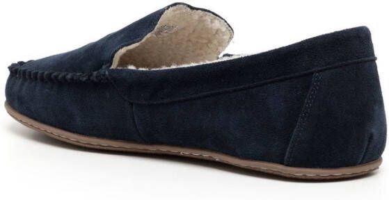 Polo Ralph Lauren Slippers met geborduurd logo Blauw
