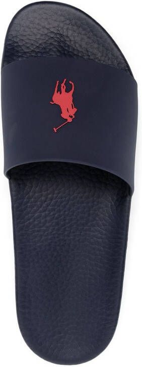 Polo Ralph Lauren Slippers met logoprint Blauw