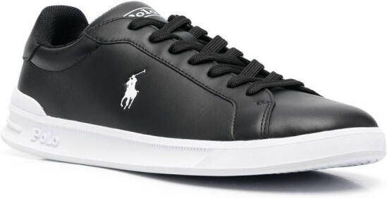 Polo Ralph Lauren Sneakers met borduurwerk Zwart
