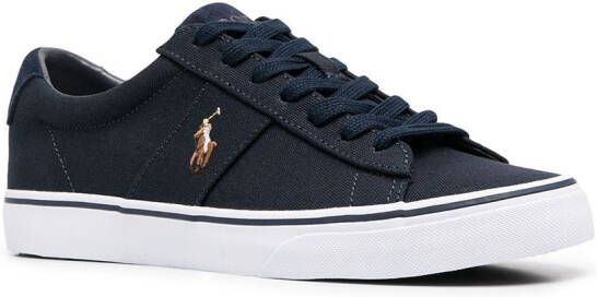 Polo Ralph Lauren Sneakers met geborduurd logo Blauw