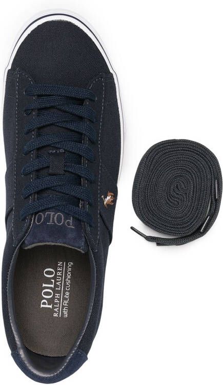 Polo Ralph Lauren Sneakers met geborduurd logo Blauw