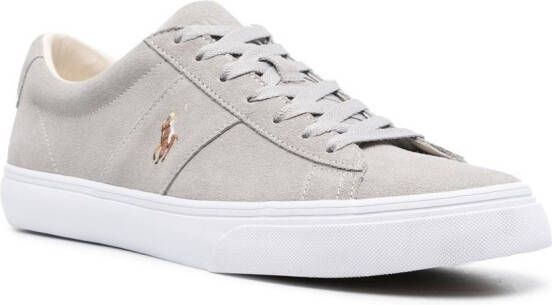 Polo Ralph Lauren Sneakers met geborduurd logo Grijs