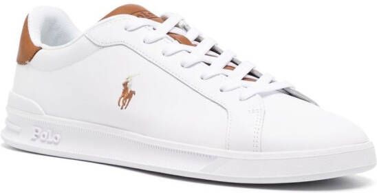 Polo Ralph Lauren Sneakers met geborduurd logo Wit