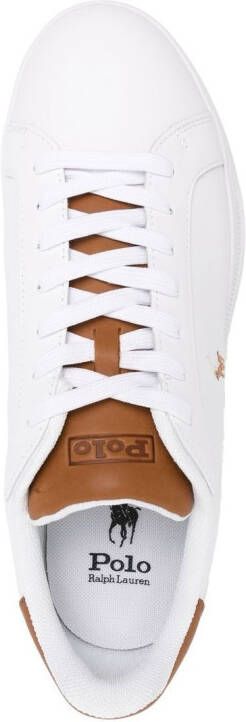 Polo Ralph Lauren Sneakers met geborduurd logo Wit