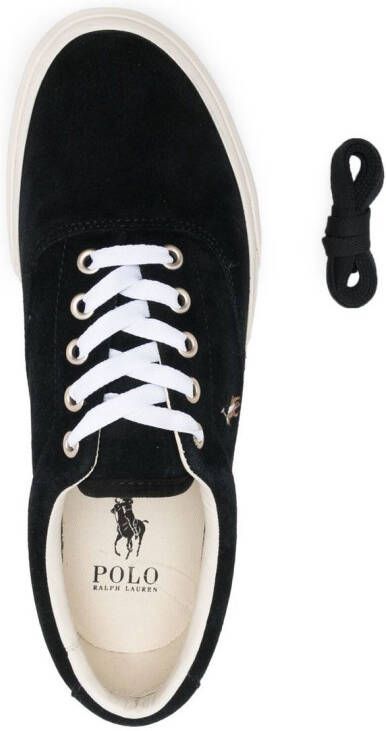 Polo Ralph Lauren Sneakers met geborduurd logo Zwart