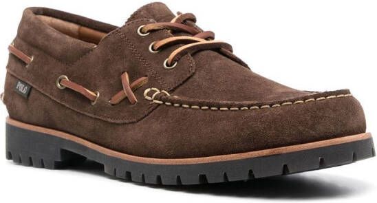 Polo Ralph Lauren Suède bootschoenen Bruin